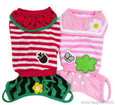 厂家直销宠物衣服，可爱草莓西瓜装批发详情