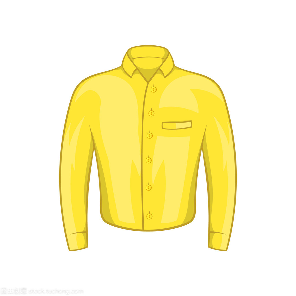 活力多彩的卡通黄种人衬衫图标 鞋帽配饰的时尚演绎